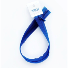Молния YKK потайная неразъемная тип № 2 60 см арт. 027 синий