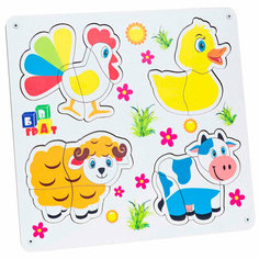 Деревянный Сортер-пазл "Домашние животные" Грат