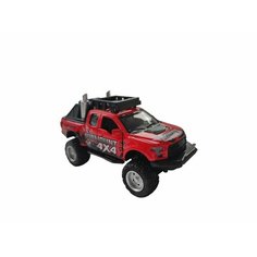Машинка Surmount 4х4 kings toy инерционный, световые, звуковые эффекты, металлический, красный1:36