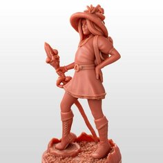 Dnd миниатюры / Друид / a connoisseur of nature mage / Druid / игровая фигурка для раскрашивания / высота 45мм, база 25мм Portal Goblin Studio