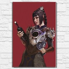 Картина по номерам на холсте игра Baldurs Gate 3 (Балдурс, Шэдоухарт, PS, PC, XBOX, SWITCH) - 12589 В 60x40 Бруталити
