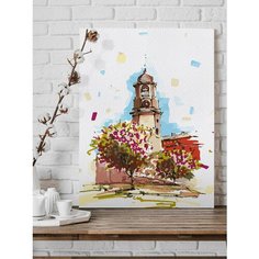 Картина по номерам" Часовая Башня 1 Выборг" 40*30 Мегакот