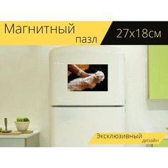 Магнитный пазл "Хорек, животное, домашний питомец" на холодильник 27 x 18 см. Lots Prints