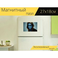 Магнитный пазл "Аватар, леди, женщина" на холодильник 27 x 18 см. Lots Prints