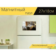 Магнитный пазл "Шумоизоляция, номере, флорида" на холодильник 27 x 18 см. Lots Prints