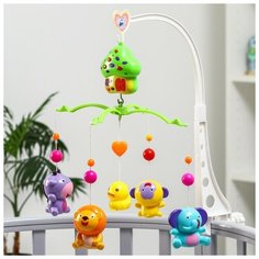 Мобиль музыкальный «Дом. Джунгли», заводной Noname