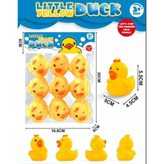 "Резиновые игрушки для купания" - набор из 9 резиновых игрушек Tong DE