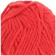 Пряжа "Осенняя" 25% шерсть, 75% ПАН 150м/200гр (88-Красный мак), 1шт Пехорка