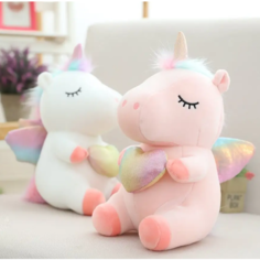 Мягкая игрушка единорог белый 25 см с сердечком Miralda_Shop Не определен