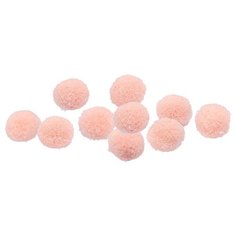Помпоны для декорирования, творчества и рукоделия 6 мм персиковые, 40 шт. Китай