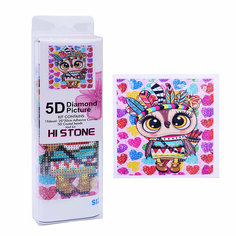 Мозаика 00-3355 "Совенок индеец" 20*20см Oubaoloon