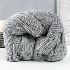 Карачаевская Пряжа "Карачаевская" 100% акрил 820-850м/250-280гр (308 Дымчато-серый)