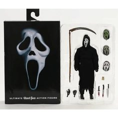 Коллекционная фигурка NECA "Призрачное лицо" (Ghostface. Серия кинофильмов "Крик") Высота - 17 см.