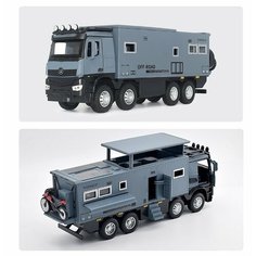 Машинка металлическая кемпер, дом на колесах Nomadison Pilot F RV 2022 Mercedes-Benz (XA3250B) (Цвет: Серый) Newao