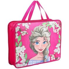 Папка с ручками А4, 33х26х7 см, на молнии, пластик, Холодное сердце Disney