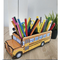 Карандашница органайзер Школьный Автобус нет бренда