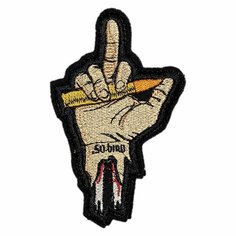 Нашивка, шеврон, патч (patch) на липучке Ладонь, размер 10*6 см Нет бренда