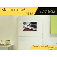 Магнитный пазл "Информатика, компьютер, планшет" на холодильник 27 x 18 см. Lots Prints