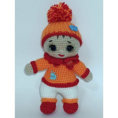 Игрушка мягкая "Кукла - мальчик". Ручная работа. без бренда