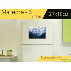 Магнитный пазл "Непал, базовый лагерь аннапурны, покхара" на холодильник 27 x 18 см. Lots Prints