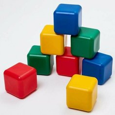 Набор цветных кубиков, 8 штук, 12 х 12 см Нет бренда
