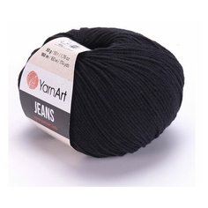 Пряжа Yarnart Jeans 53 черный