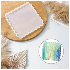 Молд «Блоссом. Квадрат», 19,5×19,5×1,1 см, цвет прозрачный Noname