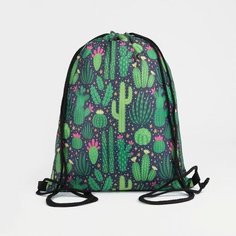 Мешок для обуви на шнурке, цвет зелёный Нет бренда