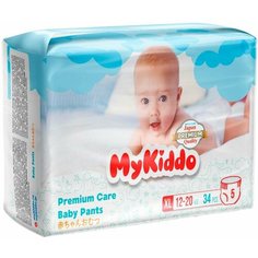 Подгузники-трусики MyKiddo Premium XL 12-20кг 34шт х 3шт