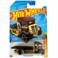 HKJ97 Машинка игрушка Hot Wheels металлическая коллекционная Fast-Bed Hauler бордовый