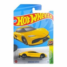 HKH95 Машинка игрушка Hot Wheels металлическая коллекционная Koenigsegg Gemera желтый