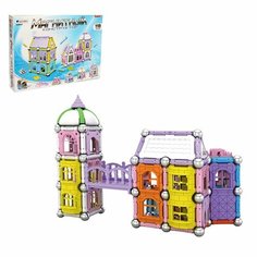 Конструктор магнитный Построй свой дом, 110 деталей Нет бренда