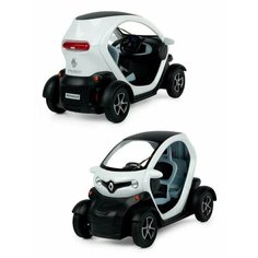 Металлическая машинка Kinsmart 1:18 «Renault Twizy» инерционная, белая