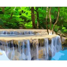 Картина по номерам Сказочный водопад 40х50 см 000 Art Hobby Home