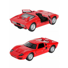 Металлическая машинка Kinsmart 1:32 «1966 Ford GT40 MKII» инерционная, красная KT5427D-1