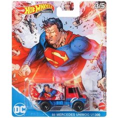 Машинка Hot Wheels PREMIUM Тематическая премиальная DC 88 MERCEDES UNIMOG U1300 DLB45/GJR24