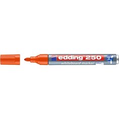 Маркер edding 250 Cap-off, для белых досок, круглый наконечник, 1.5-3 мм Оранжевый