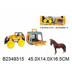 Машинка инерционная, с аксессуарами, в к 45x14x16,5 см NO Mark