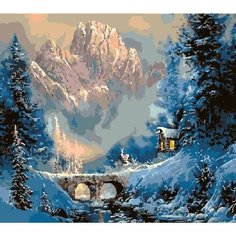 Картина по номерам У подножья горы 40х50 см Hobby Home