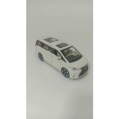 Металлическая модель машинки Kinsmart 1:24 Лексус Минивен свет и звук белая MBM20