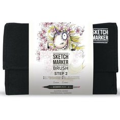 Художественный маркер SKETCHMARKER Набор маркеров SKETCHMARKER Brush "Step 2", 24цв. (органайзер)