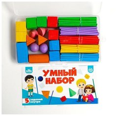 Кубики, счетный материал, Лесная мастерская "Умный набор", для детей и малышей, обучающий
