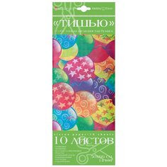 Цветная бумага тишью с орнаментом Альт, 50х66 см, 10 л. 10 л. , шарики