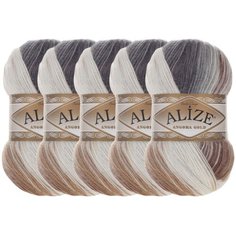 Пряжа Alize Angora Gold Batik, 20 % шерсть, 80 % акрил, 100 г, 550 м, 5 шт., 5742