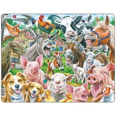 Пазл Larsen "Весёлая ферма", 33 детали (CZ1)