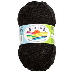 Пряжа Alpina Disco, 86% хлопок, 14% полиамид 10*50 г, 150 м+-4 м, №01, черный