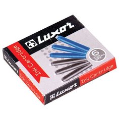 Картриджи чернильные Luxor синие, 6шт, картонная коробка