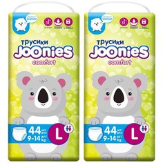 Joonies трусики Comfort L, 9-14 кг, 44 шт., 2 уп.