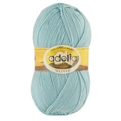 Пряжа "OLIVIA" 100г, 250м (1 моток), Adelia, №26 св. голубой