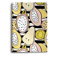 Тетрадь А5 евро (148*210) 48 л. точк. скреп. DRAGON FRUIT мел. карт. soft touch лак офс. двойная обложка запеч. форзац Lorex